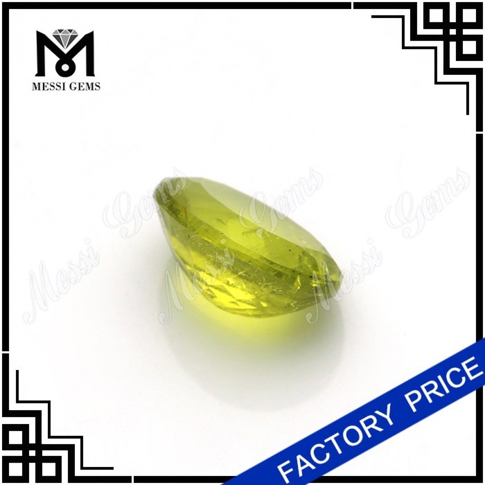 Naturalis ovali olivine gemstone