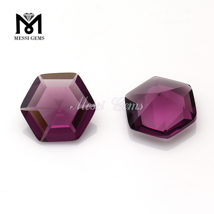 Produits de haute qualité Gems de verre de forme hexagonale