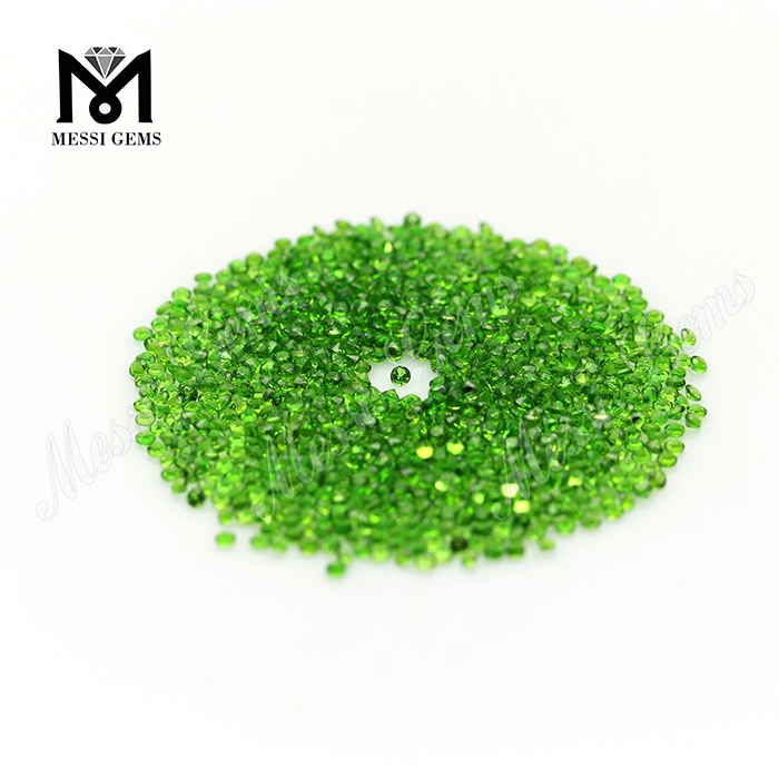 1.5mm Diamond Pectus Conscidisti Natural Gemstones Chrome Diopside lapidibus