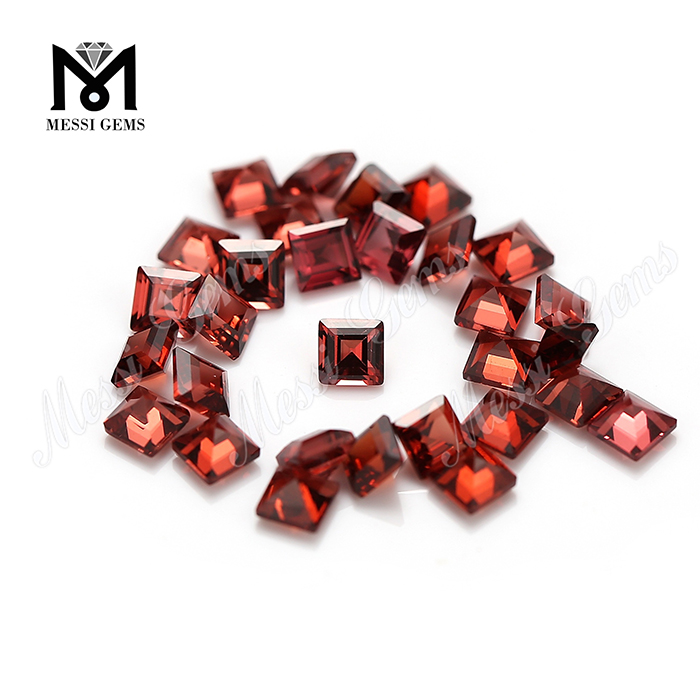ナチュラル宝石株式会社3×3mm正方形の形状ガーネット石の価格