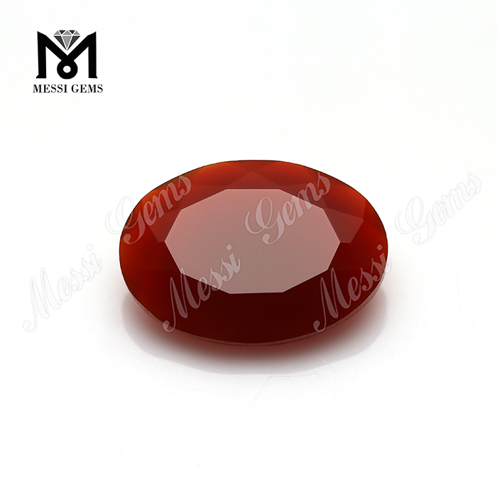 天然赤瑪瑙13x18mm楕円形の瑪瑙宝石